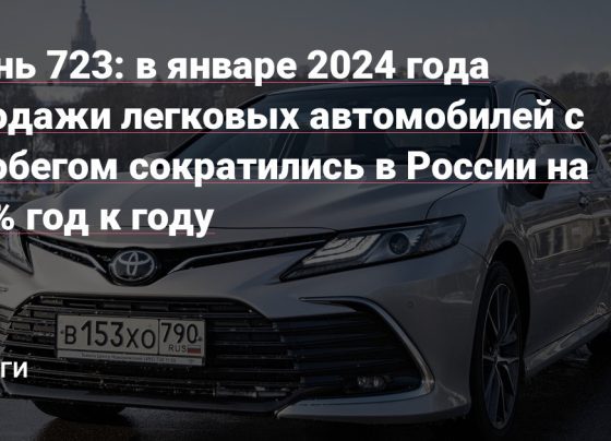 Ð² ÑÐ½Ð²Ð°ÑÐµ 2024 Ð³Ð¾Ð´Ð° Ð¿ÑÐ¾Ð´Ð°Ð¶Ð¸ Ð»ÐµÐ³ÐºÐ¾Ð²ÑÑ Ð°Ð²ÑÐ¾Ð¼Ð¾Ð±Ð¸Ð»ÐµÐ¹ Ñ Ð¿ÑÐ¾Ð±ÐµÐ³Ð¾Ð¼ ÑÐ¾ÐºÑÐ°ÑÐ¸Ð»Ð¸ÑÑ Ð² Ð Ð¾ÑÑÐ¸Ð¸ Ð½Ð° 10% Ð³Ð¾Ð´ Ðº Ð³Ð¾Ð´Ñ â ÐÐµÐ½ÑÐ³Ð¸ Ð½Ð° vc.ru